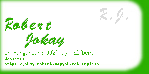 robert jokay business card